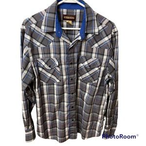 Cody James Mens  Western Snap Shirt - EUC size L